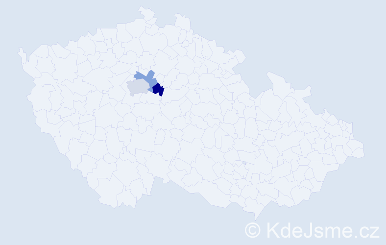 Příjmení: 'Radešínská', počet výskytů 4 v celé ČR