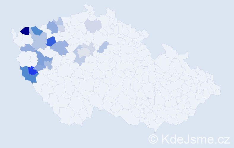 Příjmení: 'Hamatová', počet výskytů 42 v celé ČR