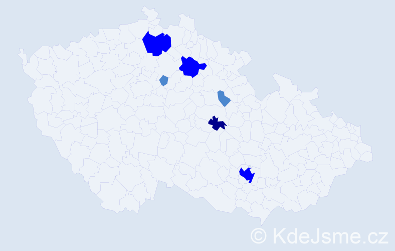 Příjmení: 'Chalupnik', počet výskytů 11 v celé ČR