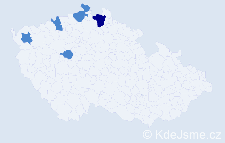 Příjmení: 'Buchholz', počet výskytů 9 v celé ČR