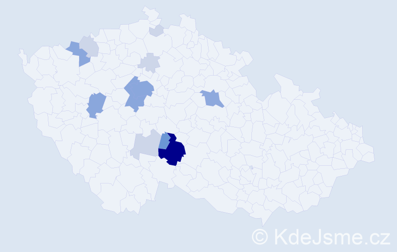 Příjmení: 'Pilská', počet výskytů 37 v celé ČR