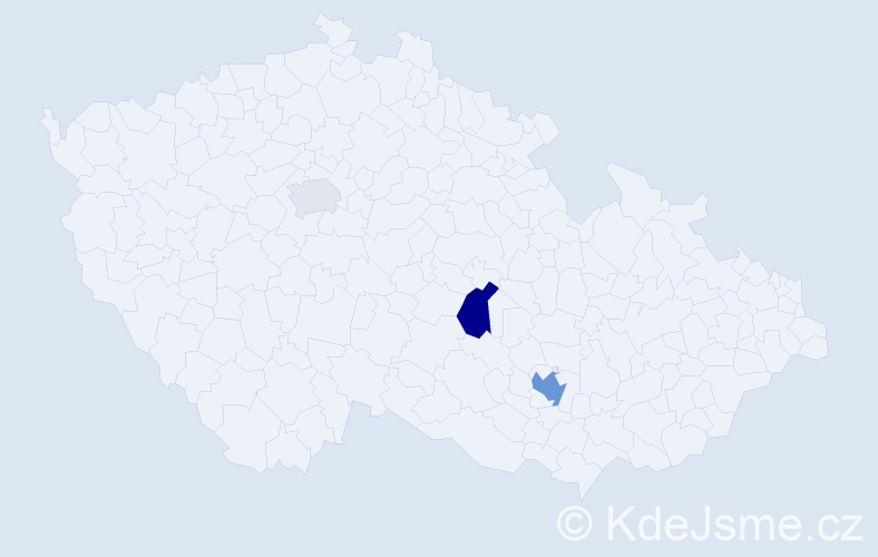 Příjmení: 'Rakšány', počet výskytů 7 v celé ČR