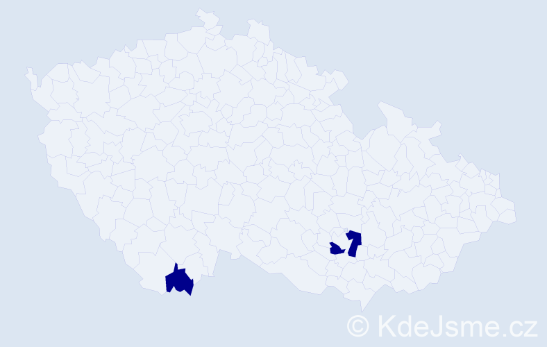 Příjmení: 'Steel', počet výskytů 2 v celé ČR
