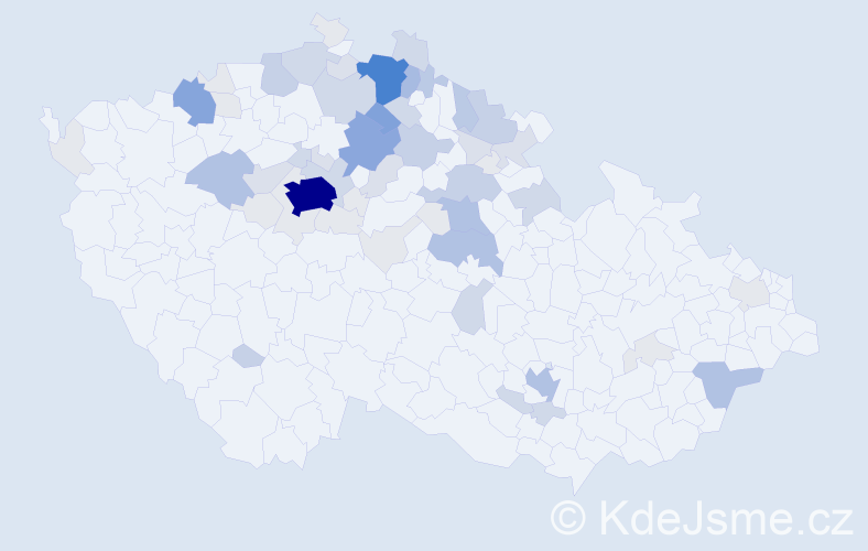 Příjmení: 'Halbichová', počet výskytů 226 v celé ČR