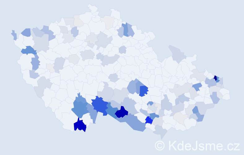 Příjmení: 'Lukšová', počet výskytů 336 v celé ČR