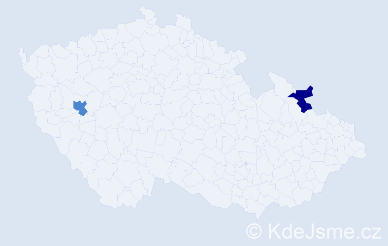 Příjmení: 'Savidisová', počet výskytů 4 v celé ČR