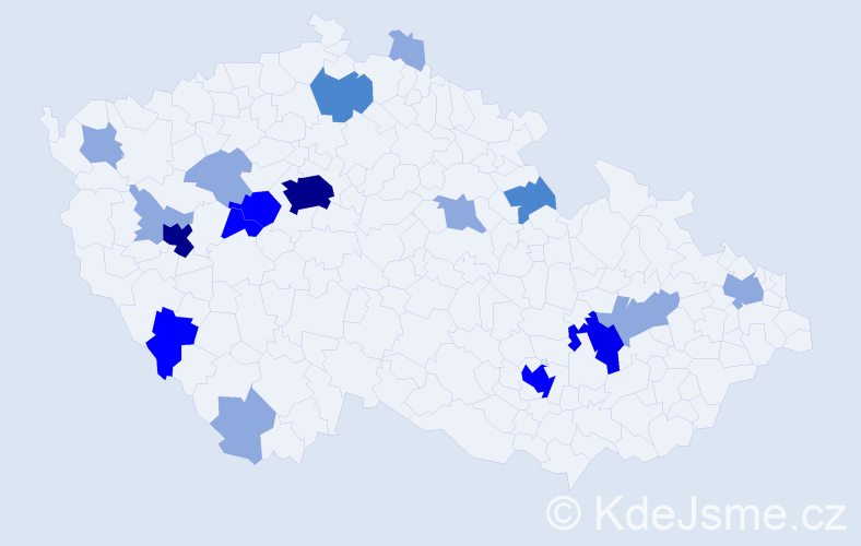 Příjmení: 'Resch', počet výskytů 47 v celé ČR