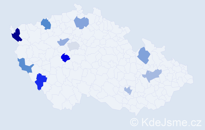Příjmení: '"Dong Thi"', počet výskytů 16 v celé ČR