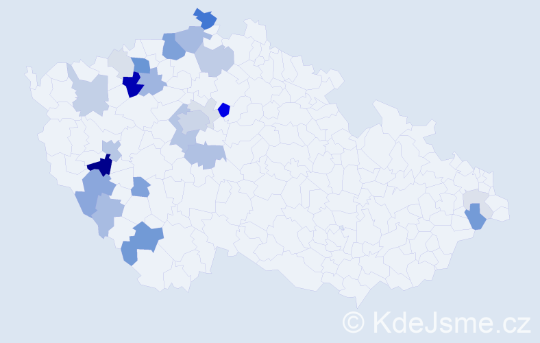 Příjmení: 'Machulda', počet výskytů 82 v celé ČR