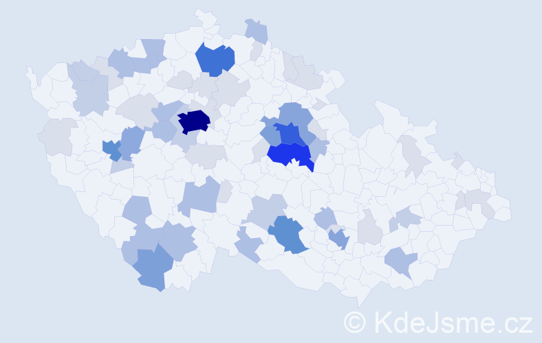 Příjmení: 'Huňáčková', počet výskytů 189 v celé ČR
