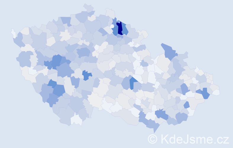 Příjmení: 'Lukeš', počet výskytů 2857 v celé ČR