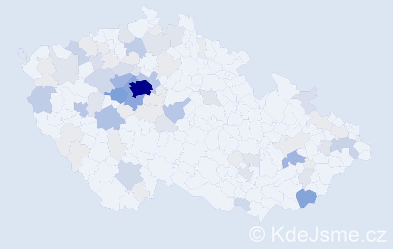Příjmení: 'Manda', počet výskytů 253 v celé ČR