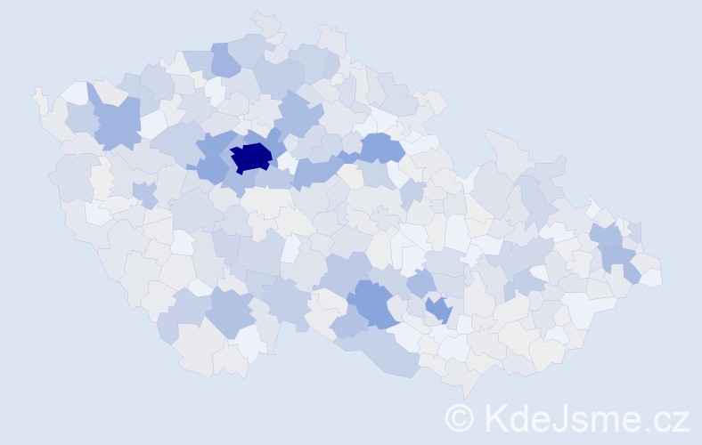 Příjmení: 'Pánek', počet výskytů 2313 v celé ČR
