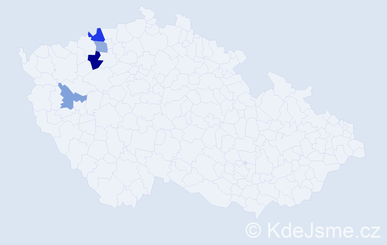 Příjmení: 'Tirschová', počet výskytů 6 v celé ČR