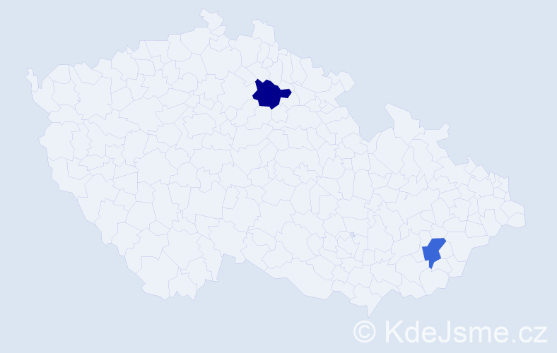 Příjmení: 'Schlöger', počet výskytů 2 v celé ČR