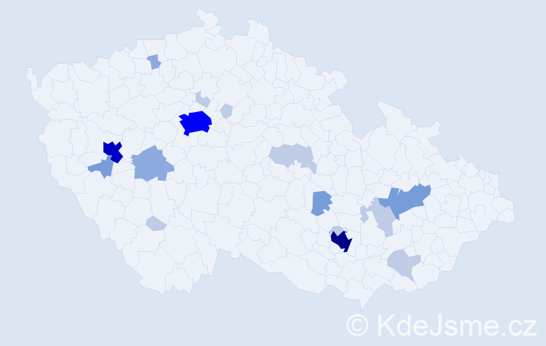 Příjmení: 'Didyk', počet výskytů 47 v celé ČR