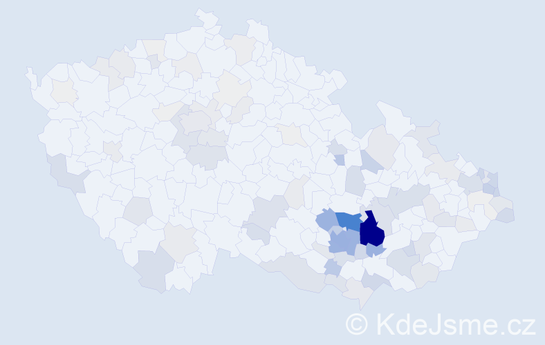 Příjmení: 'Gryc', počet výskytů 379 v celé ČR
