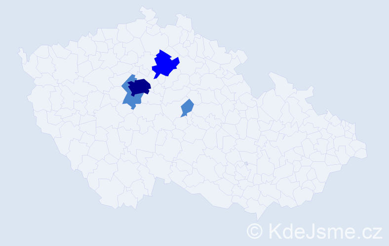 Příjmení: 'Spozdilová', počet výskytů 7 v celé ČR