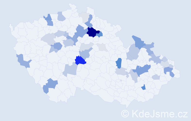 Příjmení: 'Brixová', počet výskytů 123 v celé ČR