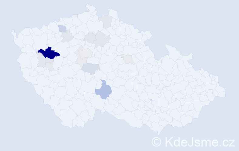 Příjmení: 'Bartásková', počet výskytů 41 v celé ČR