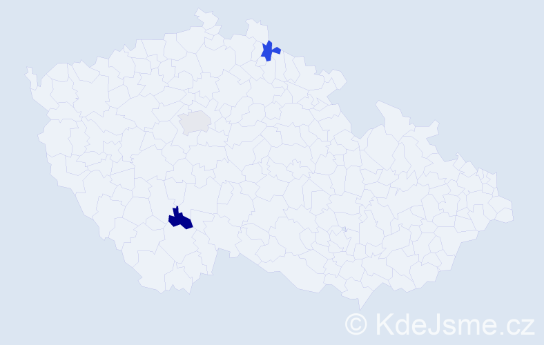 Příjmení: 'Trávnik', počet výskytů 3 v celé ČR