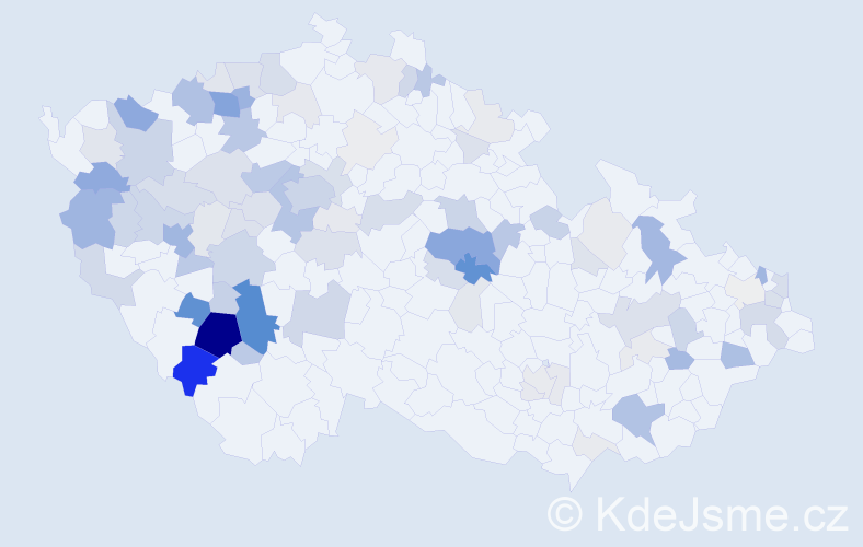 Příjmení: 'Klasová', počet výskytů 328 v celé ČR