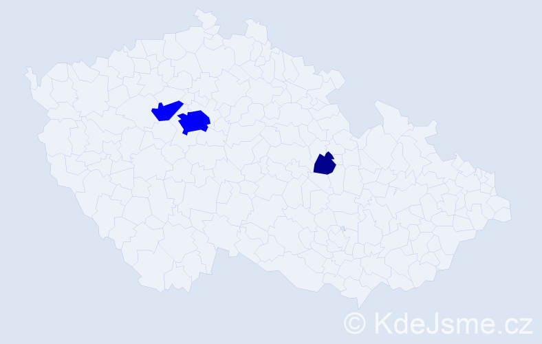 Příjmení: 'Benyahya', počet výskytů 4 v celé ČR