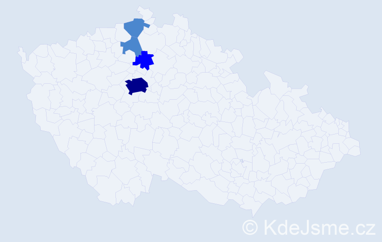 Příjmení: 'Bánovčinová', počet výskytů 7 v celé ČR