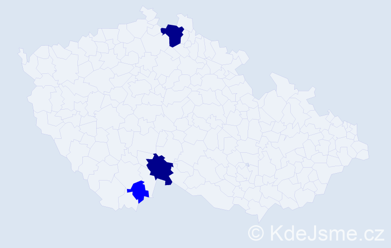 Příjmení: 'Didková', počet výskytů 8 v celé ČR