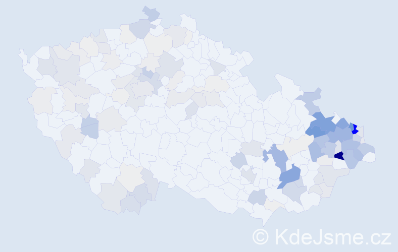 Příjmení: 'Adamčík', počet výskytů 582 v celé ČR