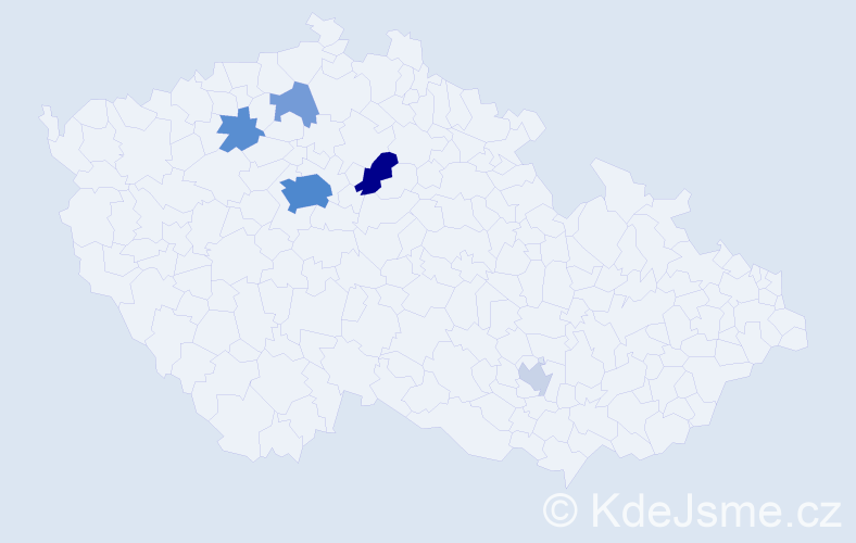 Příjmení: 'Deng', počet výskytů 22 v celé ČR