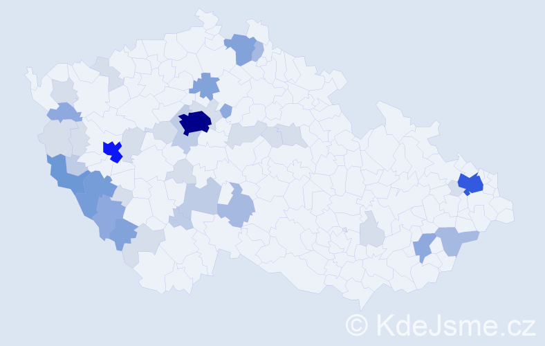 Příjmení: 'Panoš', počet výskytů 123 v celé ČR