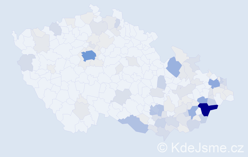 Příjmení: 'Matocha', počet výskytů 395 v celé ČR