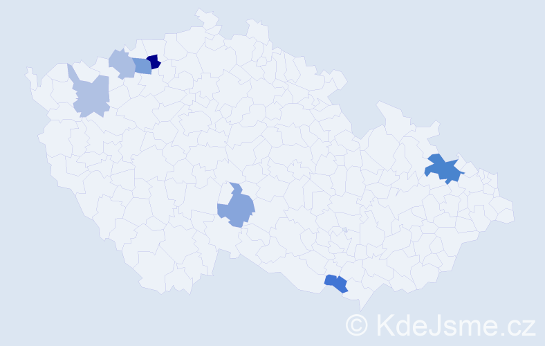 Příjmení: 'Zobel', počet výskytů 12 v celé ČR