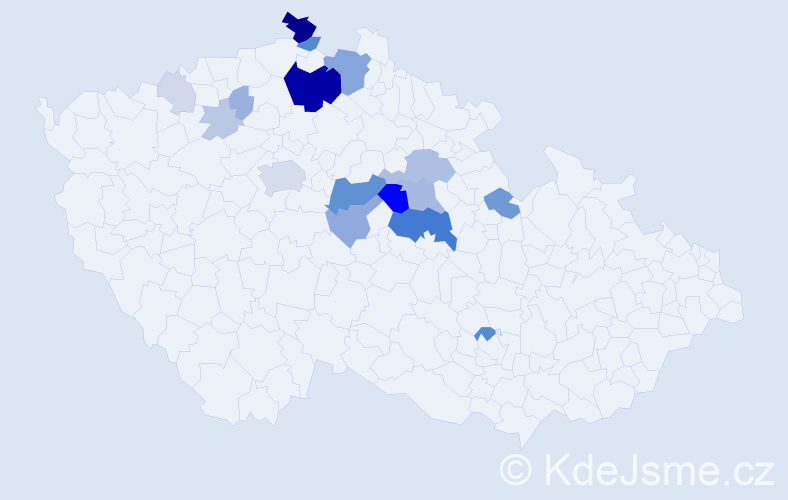 Příjmení: 'Sykáčková', počet výskytů 68 v celé ČR