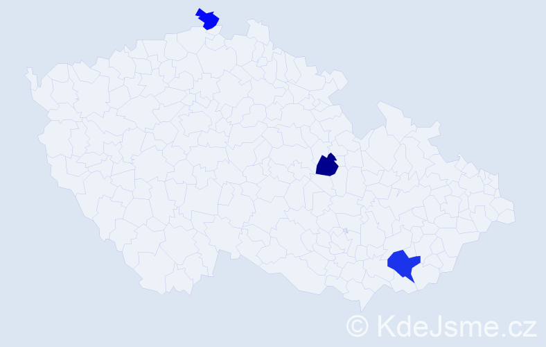 Příjmení: 'Bircherová', počet výskytů 4 v celé ČR