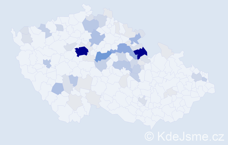 Příjmení: 'Čižinská', počet výskytů 229 v celé ČR