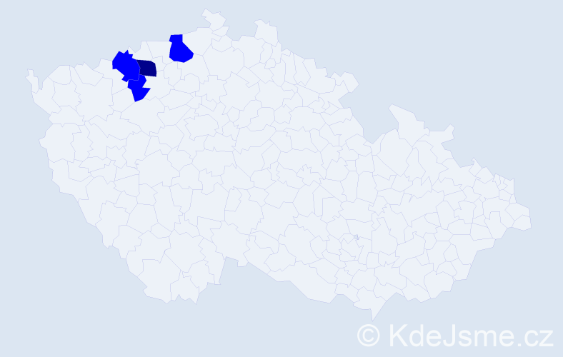 Příjmení: 'Sivická', počet výskytů 5 v celé ČR