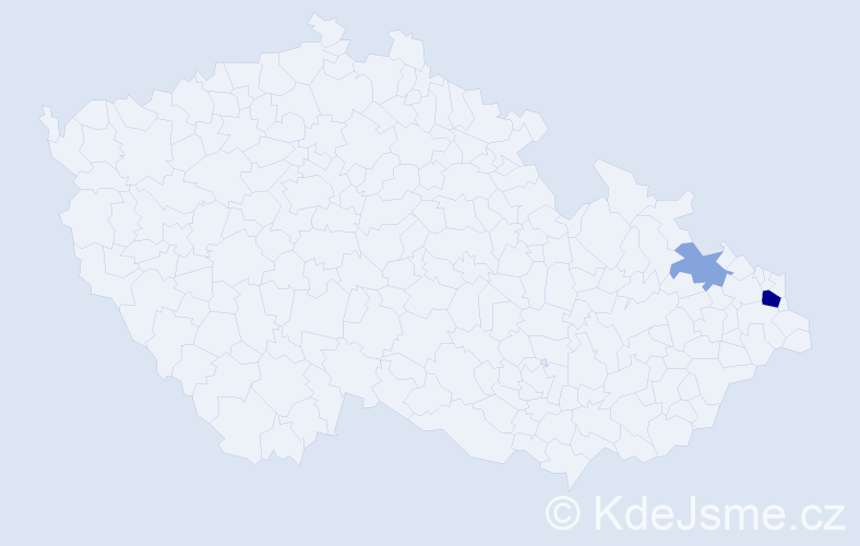Příjmení: 'Kulikowski', počet výskytů 5 v celé ČR