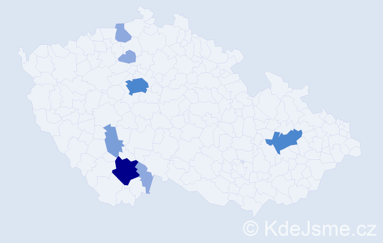 Příjmení: 'Sypal', počet výskytů 18 v celé ČR