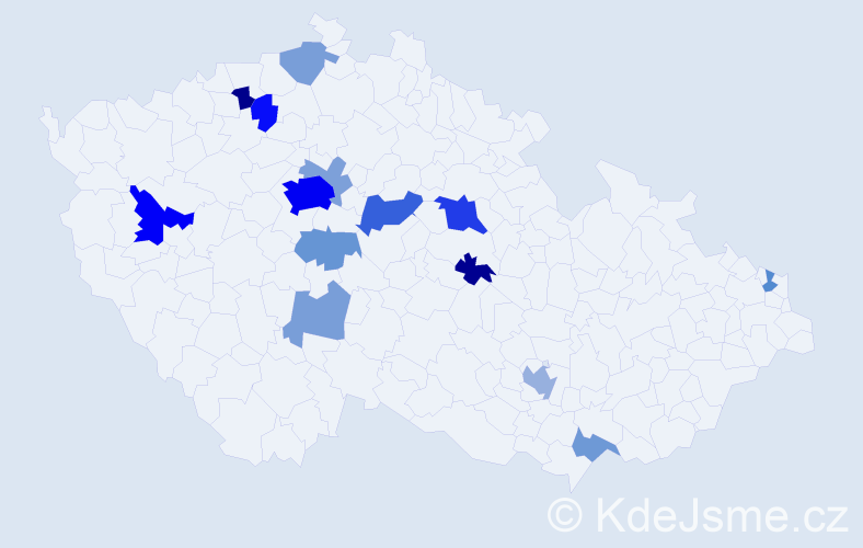 Příjmení: 'Stárka', počet výskytů 44 v celé ČR