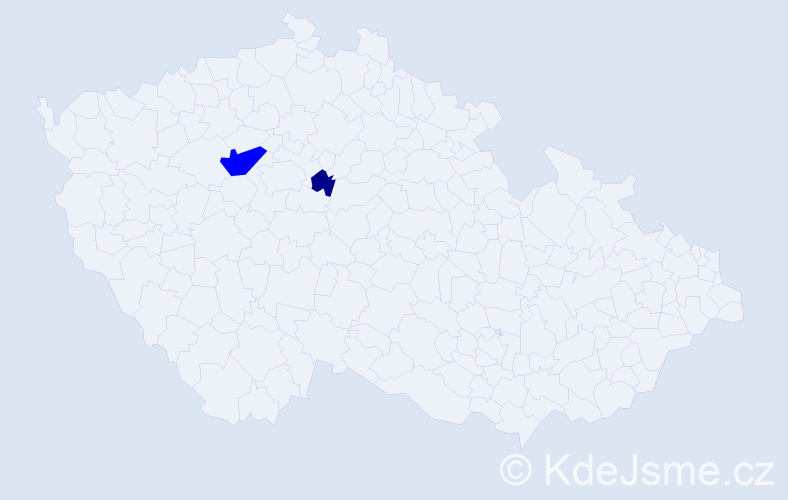 Příjmení: 'Ferbsová', počet výskytů 3 v celé ČR