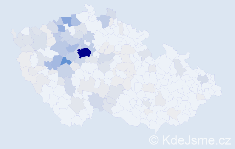 Příjmení: 'Srpová', počet výskytů 527 v celé ČR