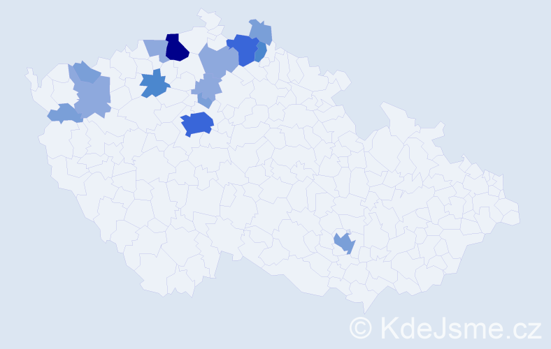Příjmení: 'Rajchert', počet výskytů 35 v celé ČR