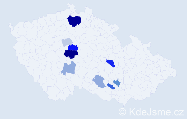 Příjmení: 'Vieweghová', počet výskytů 28 v celé ČR