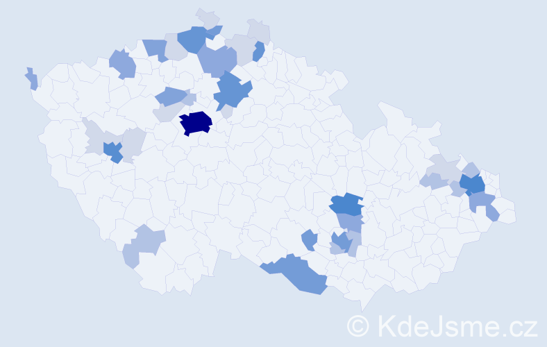 Příjmení: 'Grosová', počet výskytů 121 v celé ČR