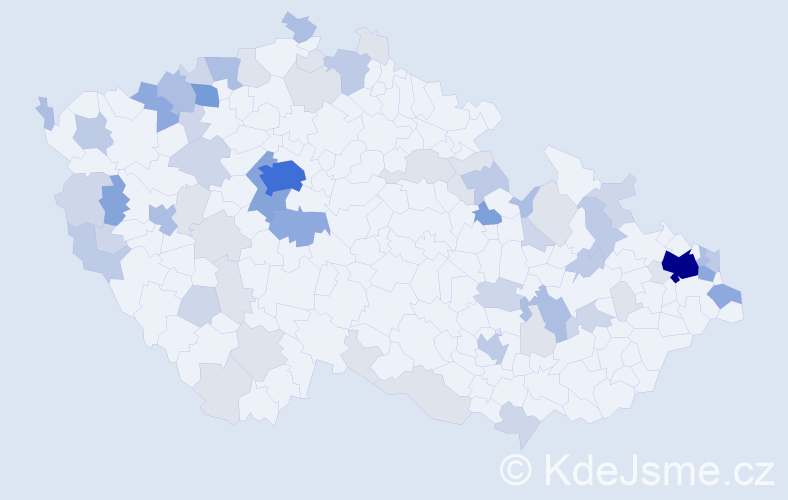 Příjmení: 'Barnová', počet výskytů 193 v celé ČR