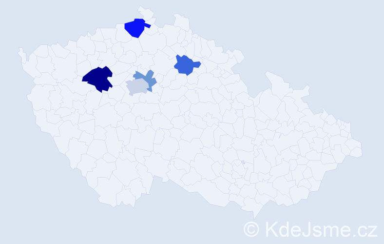 Příjmení: 'Drážník', počet výskytů 8 v celé ČR