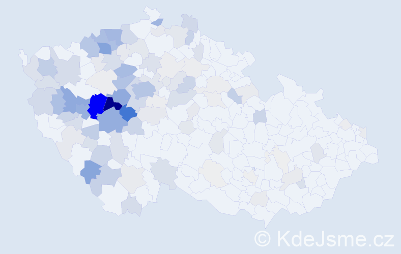 Příjmení: 'Hrabák', počet výskytů 680 v celé ČR