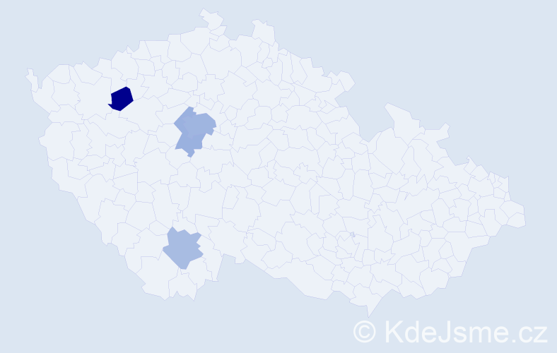 Příjmení: 'Krolupperová', počet výskytů 10 v celé ČR